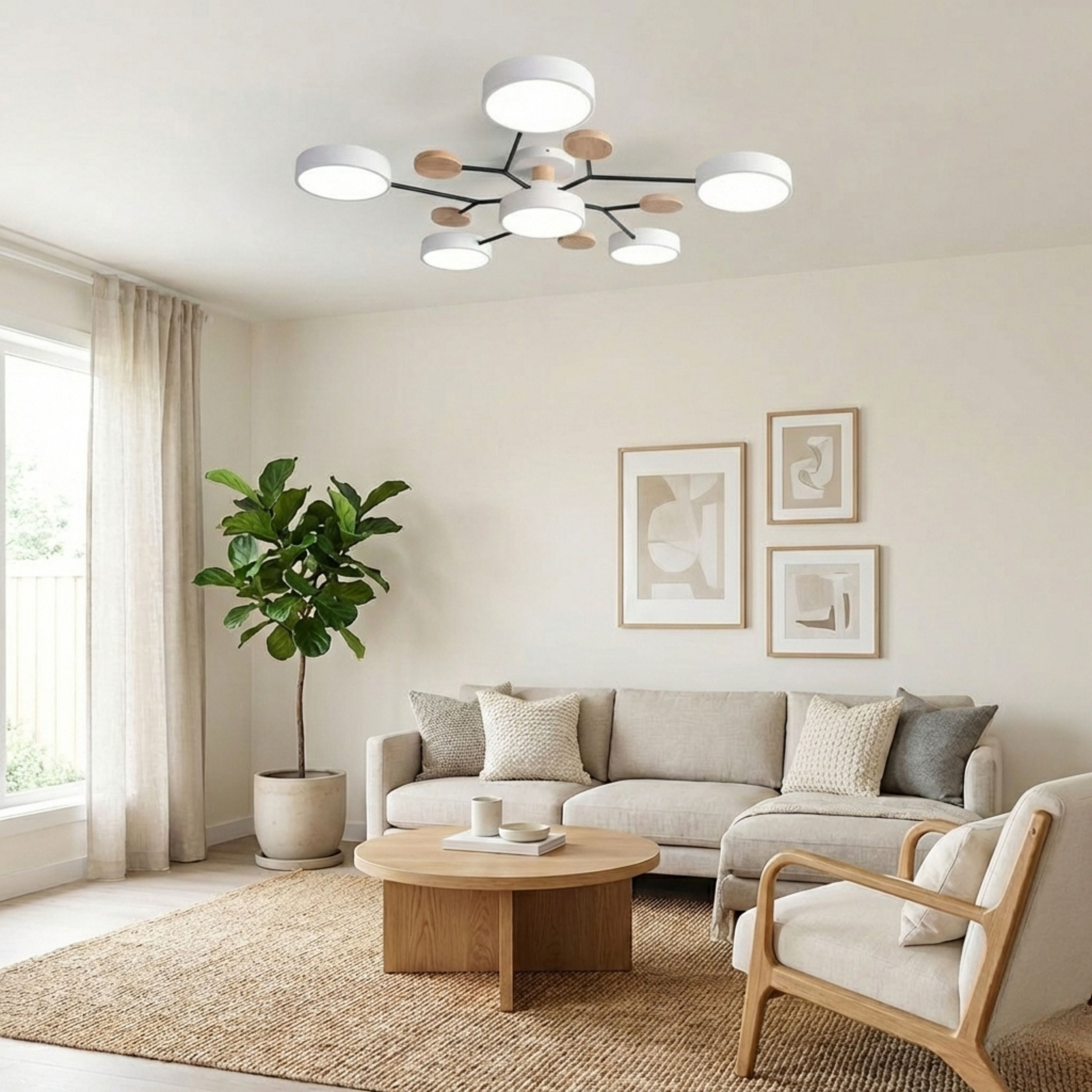 AryaLux Modern Elegant Black Iron LED Dining Room Chandelier