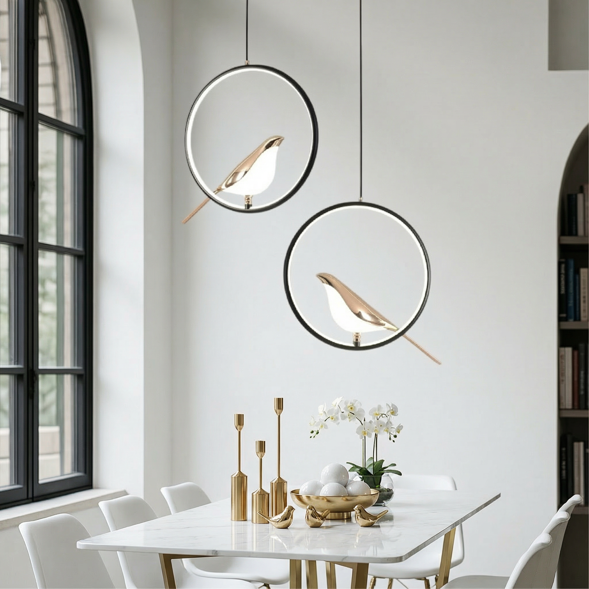 Aurelia Pendant Light Elegant Minimalist Bird-Inspired Fixture
