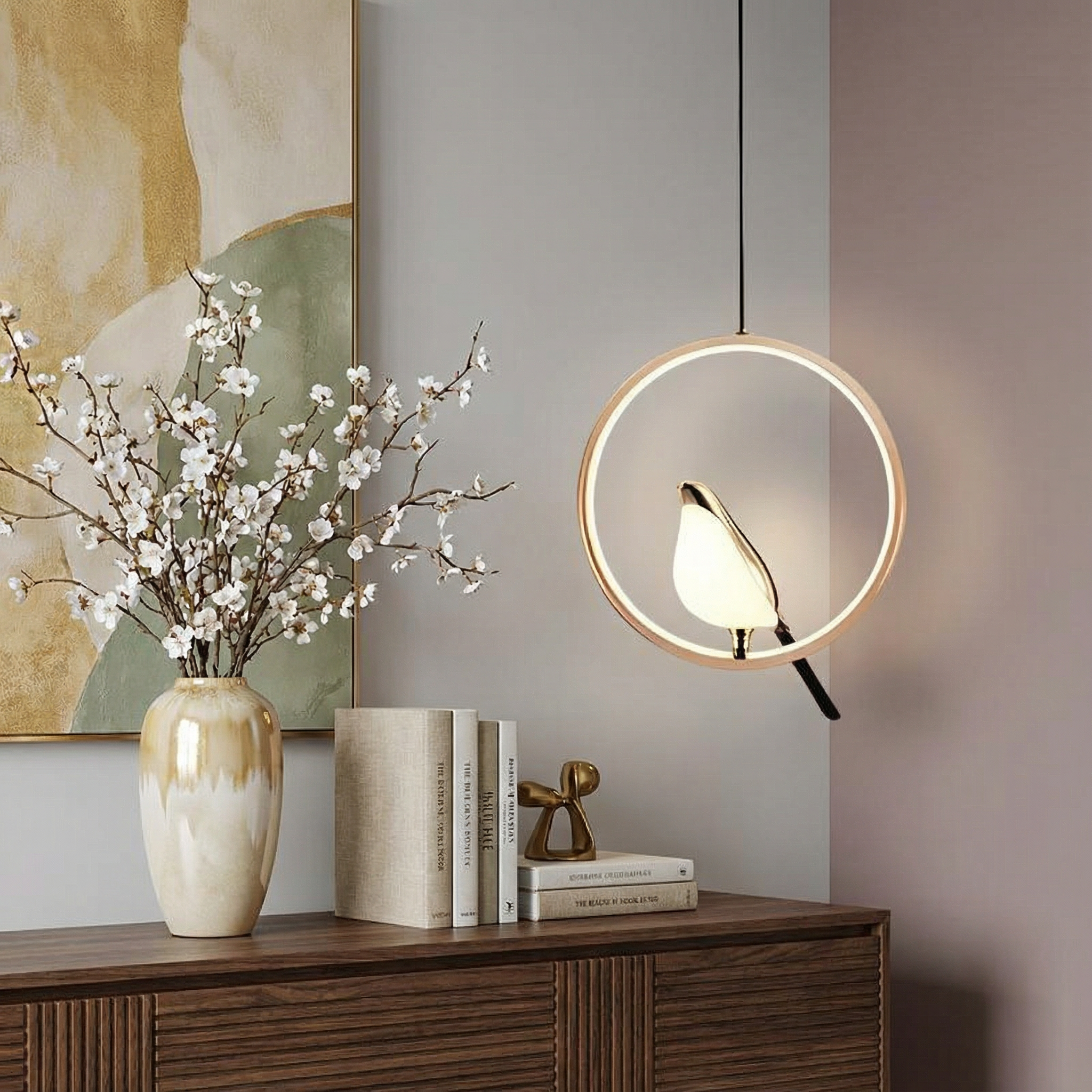 Aurelia Pendant Light Elegant Minimalist Bird-Inspired Fixture
