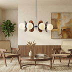 LumaGeode Geometric Glow Modern Elegant 5-Head Chandelier Light