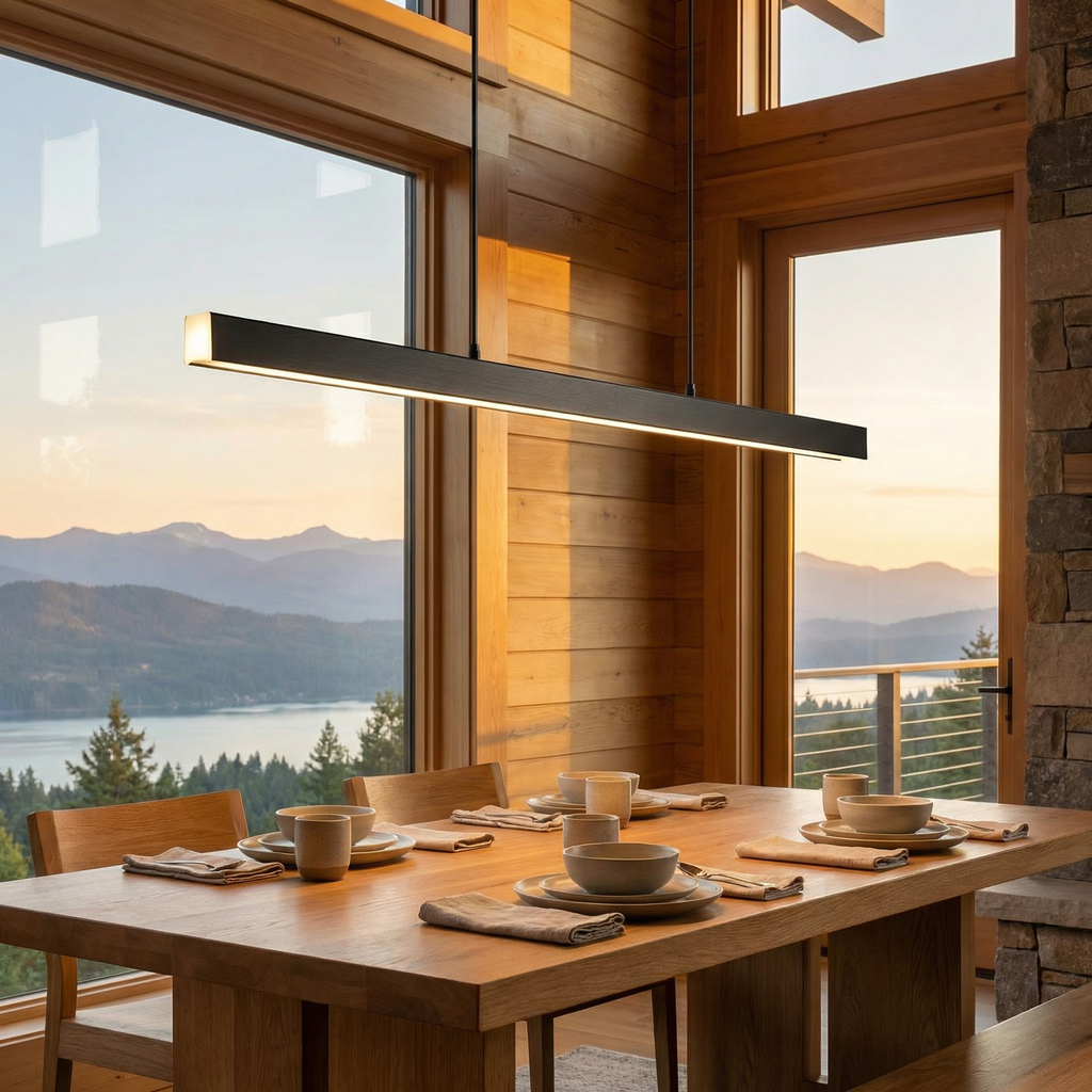 NovaLume Modern Sleek Dimmable Kitchen Pendant Lighting Fixture