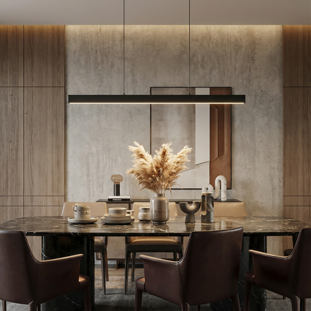 NovaLume Modern Sleek Dimmable Kitchen Pendant Lighting Fixture