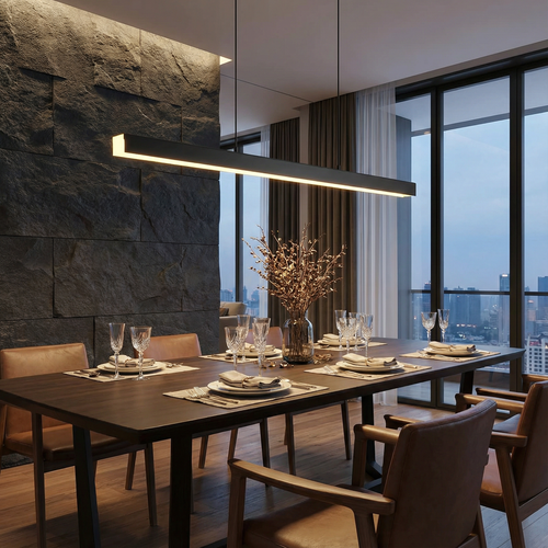 NovaLume Modern Sleek Dimmable Kitchen Pendant Lighting Fixture