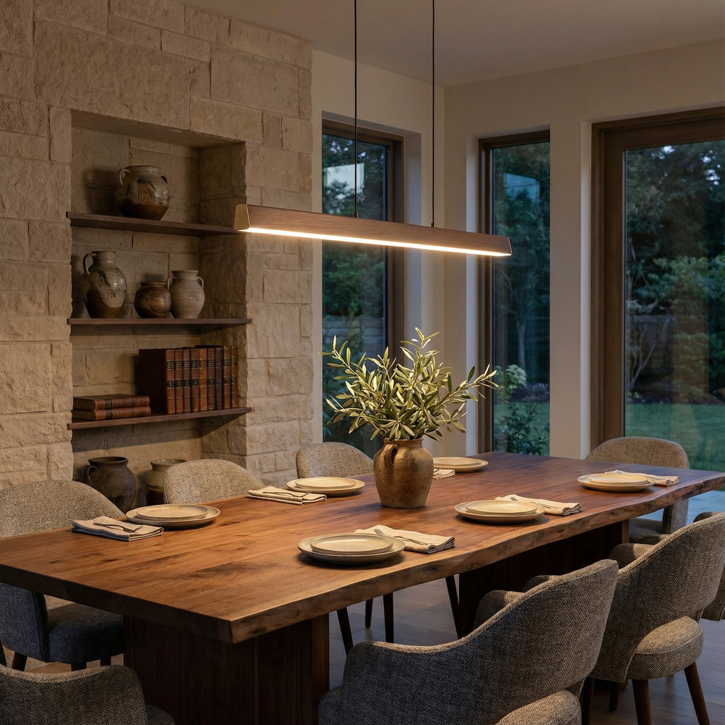 NovaLume Modern Sleek Dimmable Kitchen Pendant Lighting Fixture