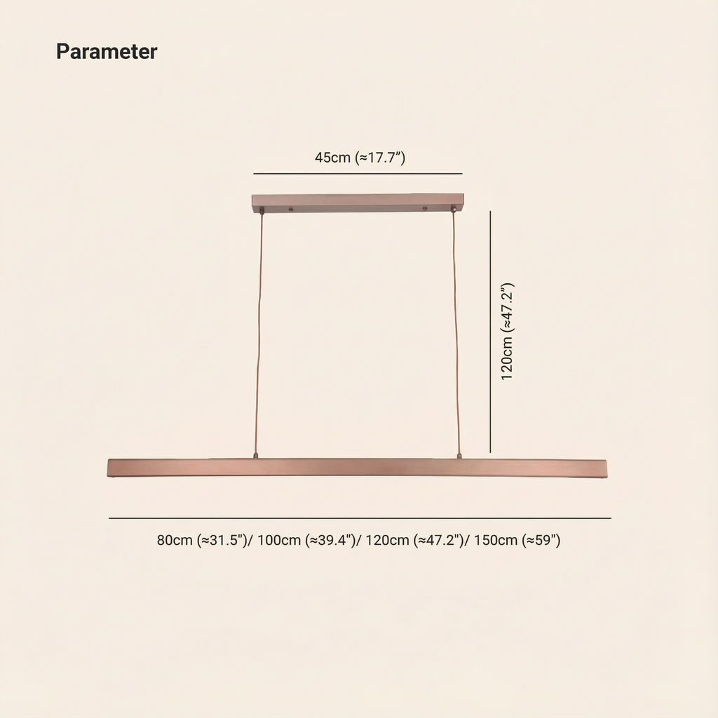 NovaLume Modern Sleek Dimmable Kitchen Pendant Lighting Fixture