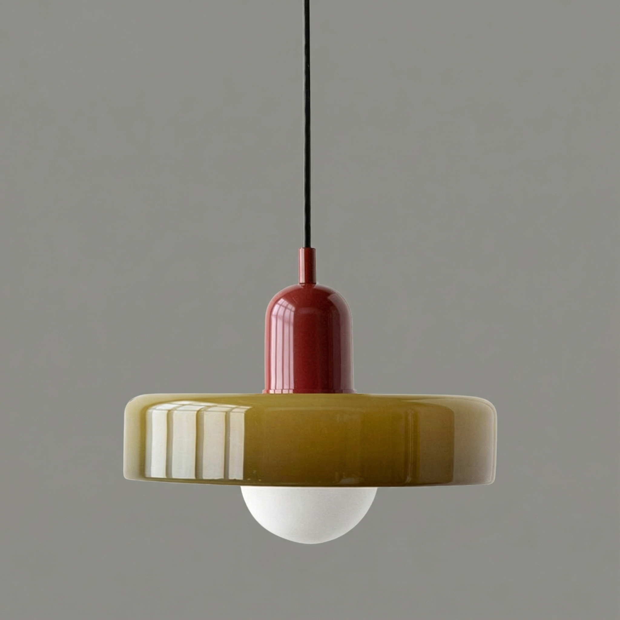 AstraGlass Colored Glass Pendant Light, Elegant Contemporary Style