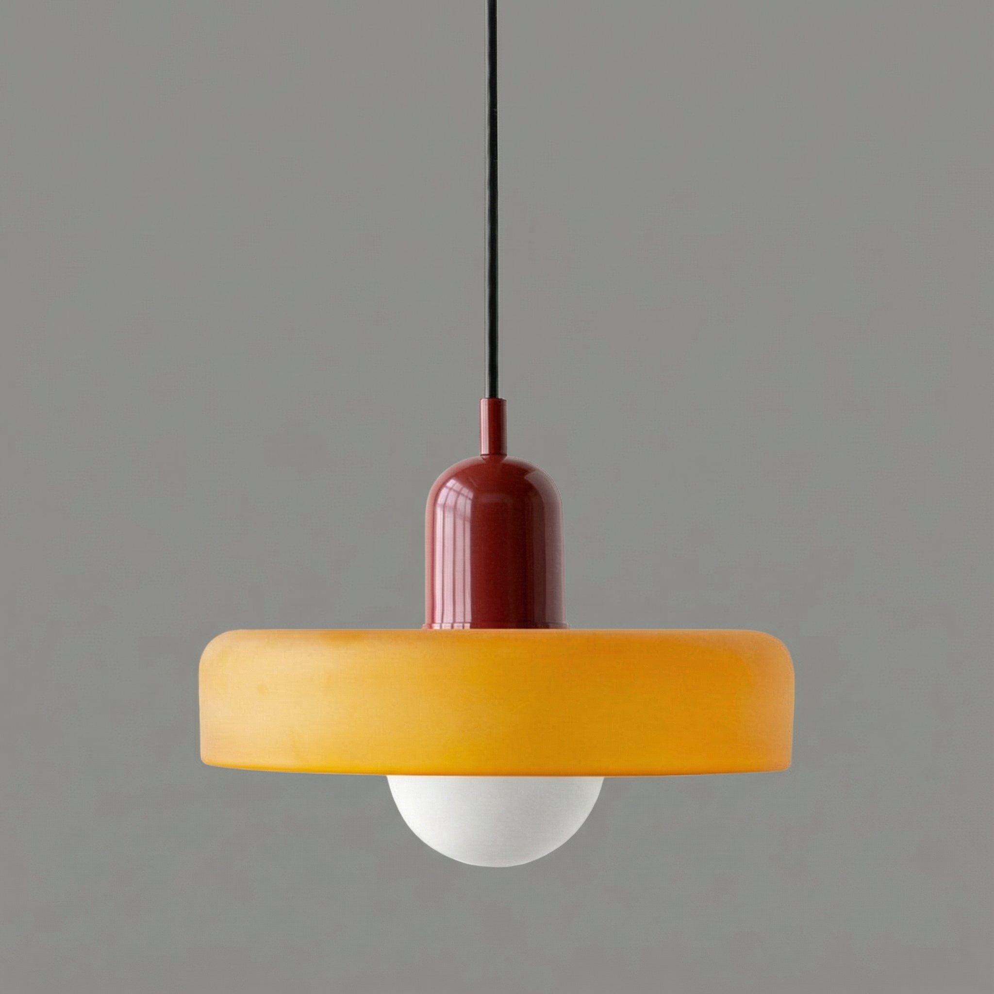 AstraGlass Colored Glass Pendant Light, Elegant Contemporary Style