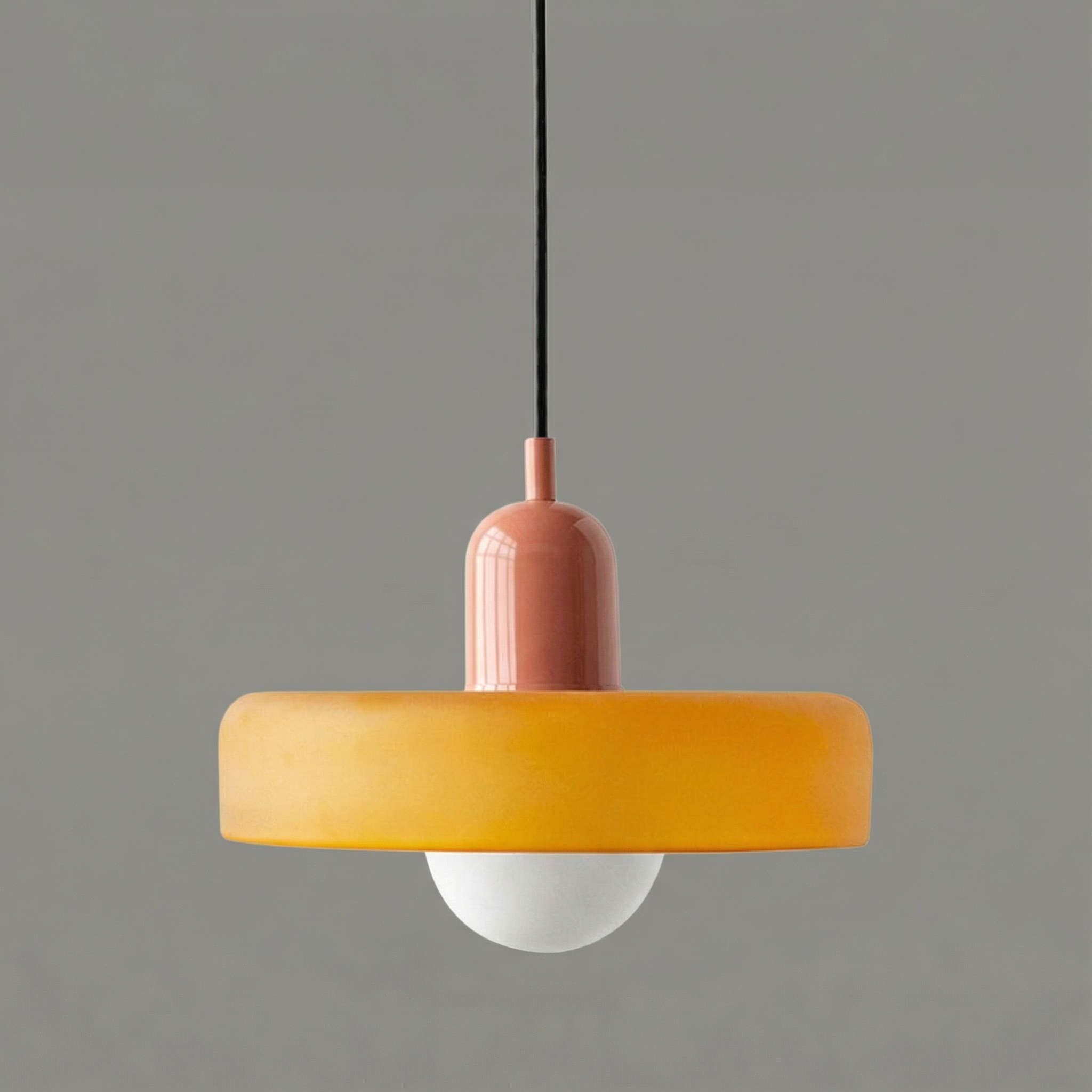AstraGlass Colored Glass Pendant Light, Elegant Contemporary Style