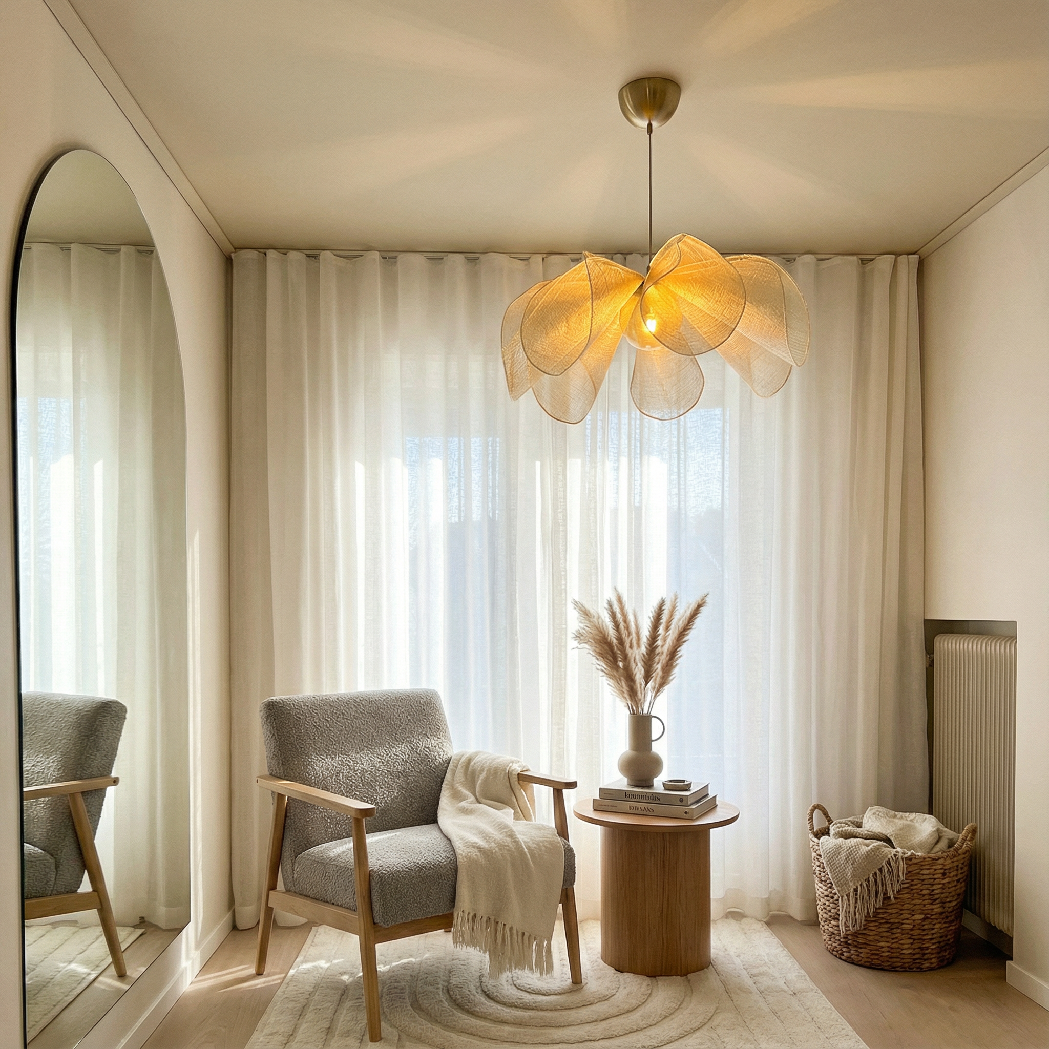 Aurelia Elegant Nostalgic Fabric Pendant Light Fixture