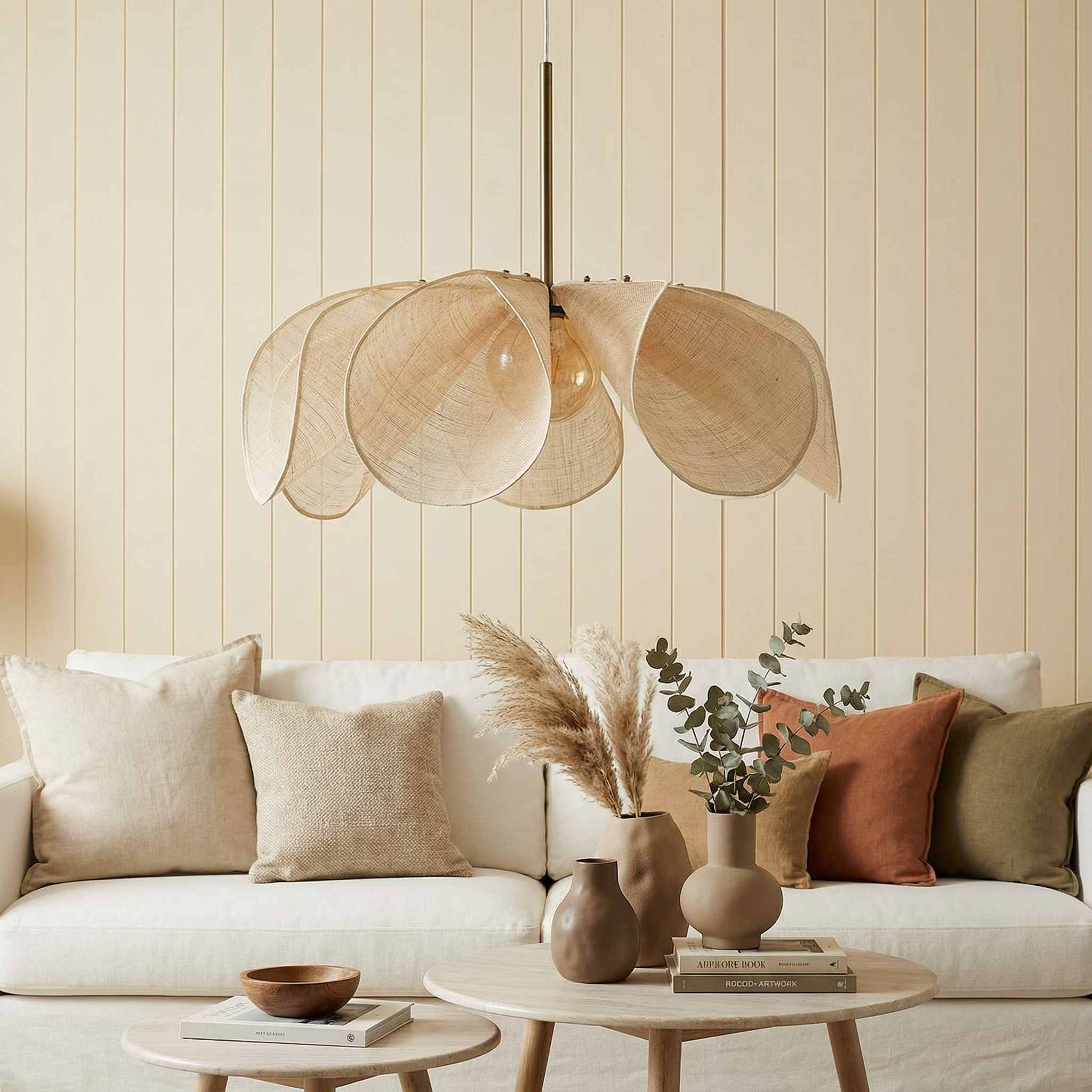 Aurelia Elegant Nostalgic Fabric Pendant Light Fixture