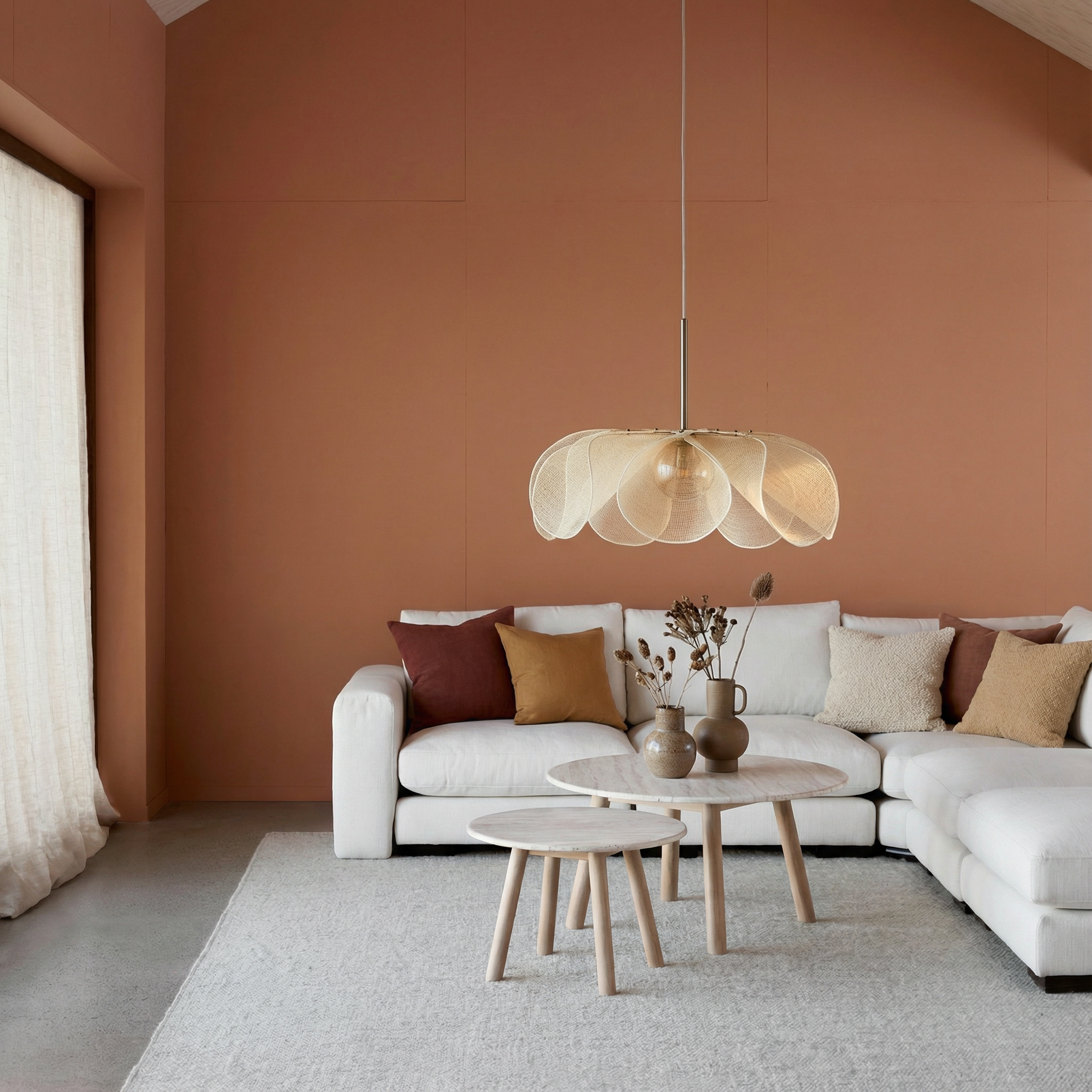 Aurelia Elegant Nostalgic Fabric Pendant Light Fixture