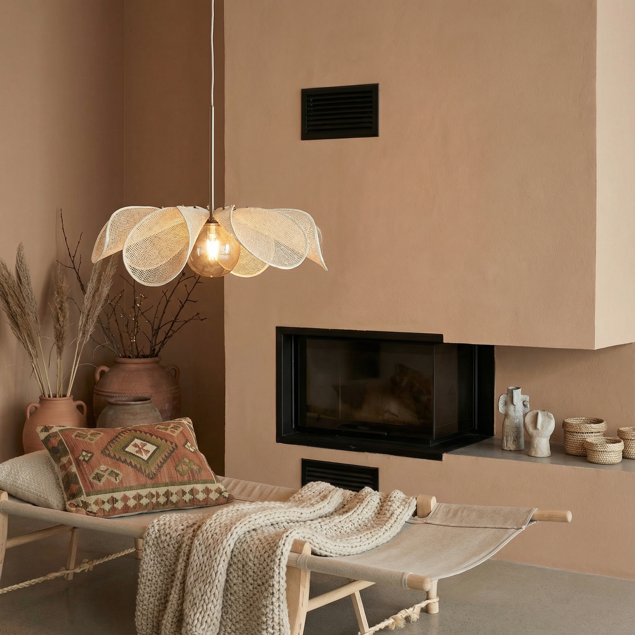 Aurelia Elegant Nostalgic Fabric Pendant Light Fixture