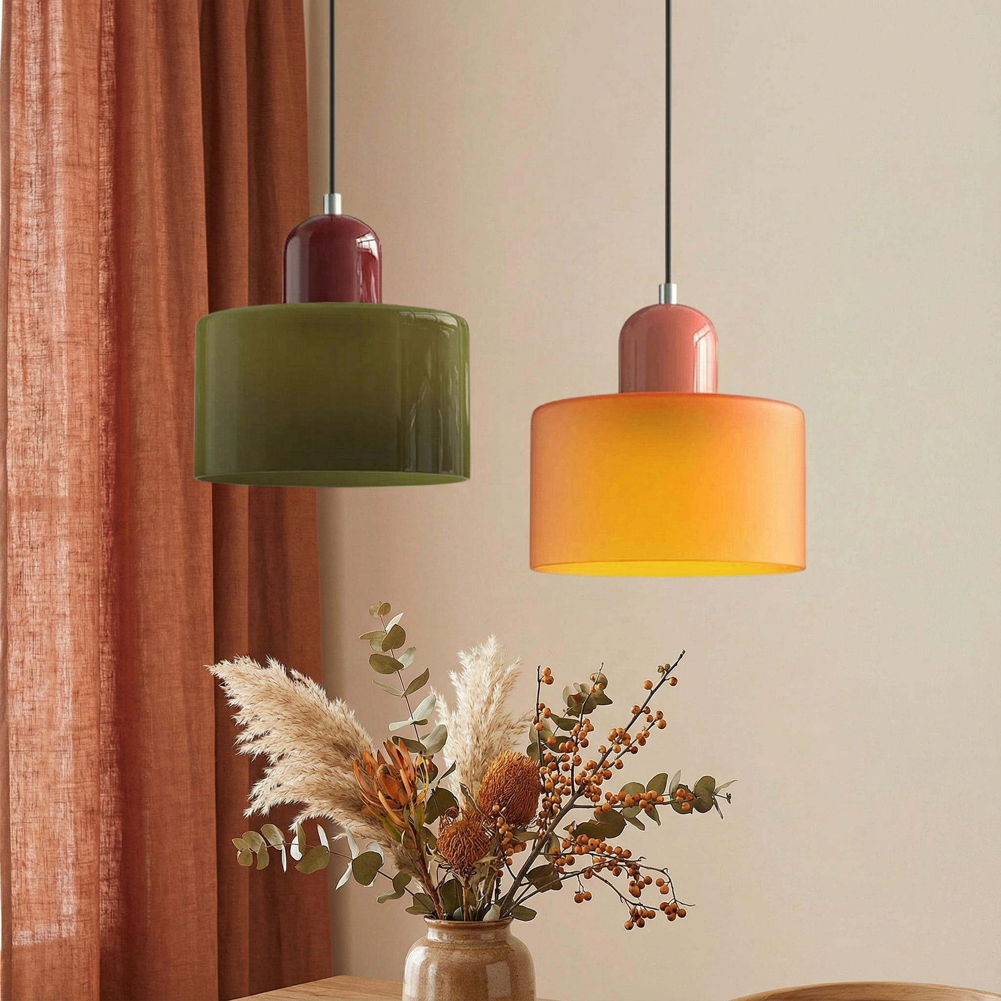 AstraGlow Modern Glass Pendant Lighting For Kitchen Island