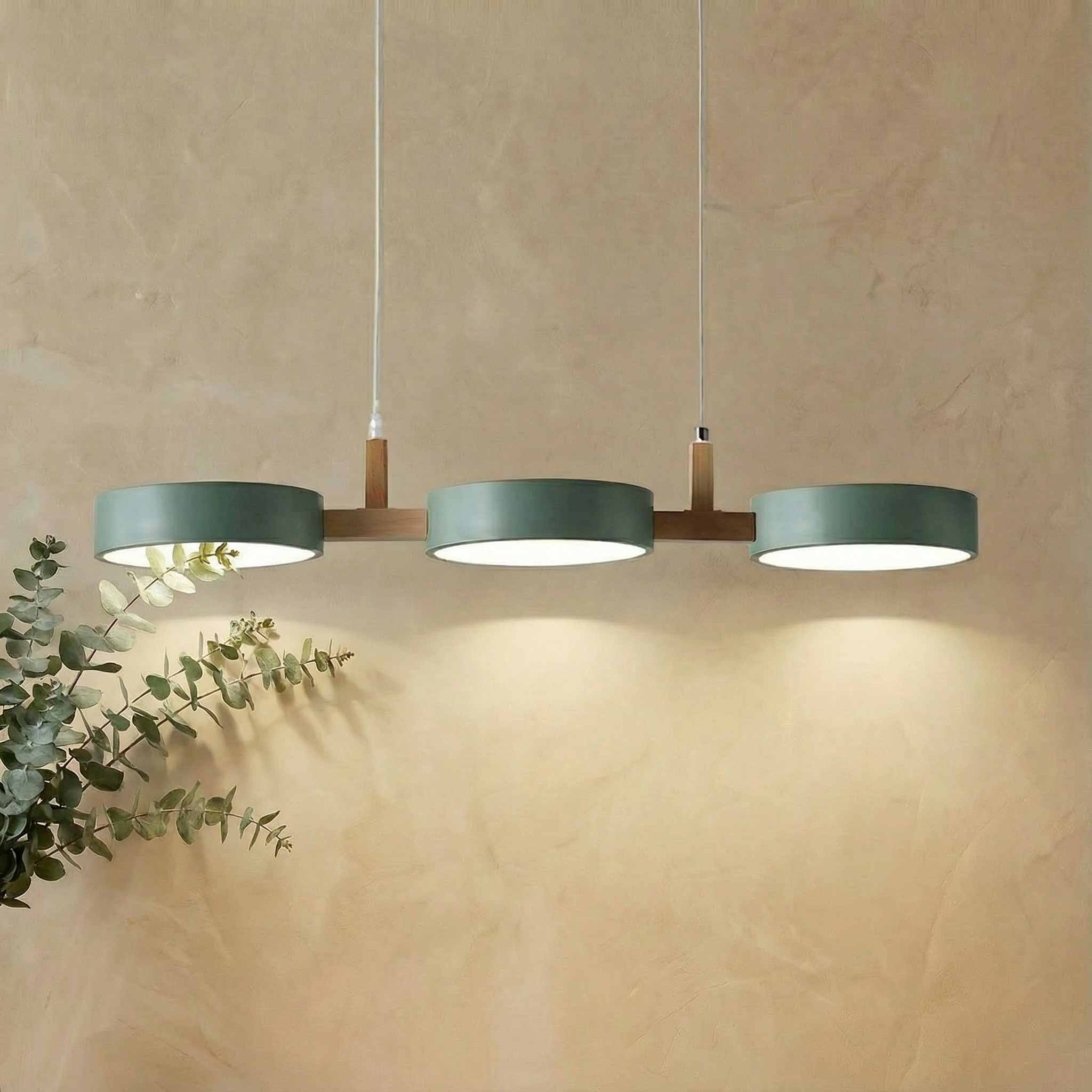 Aurelia Sleek Modern Metal Cylinder Kitchen Pendant Light