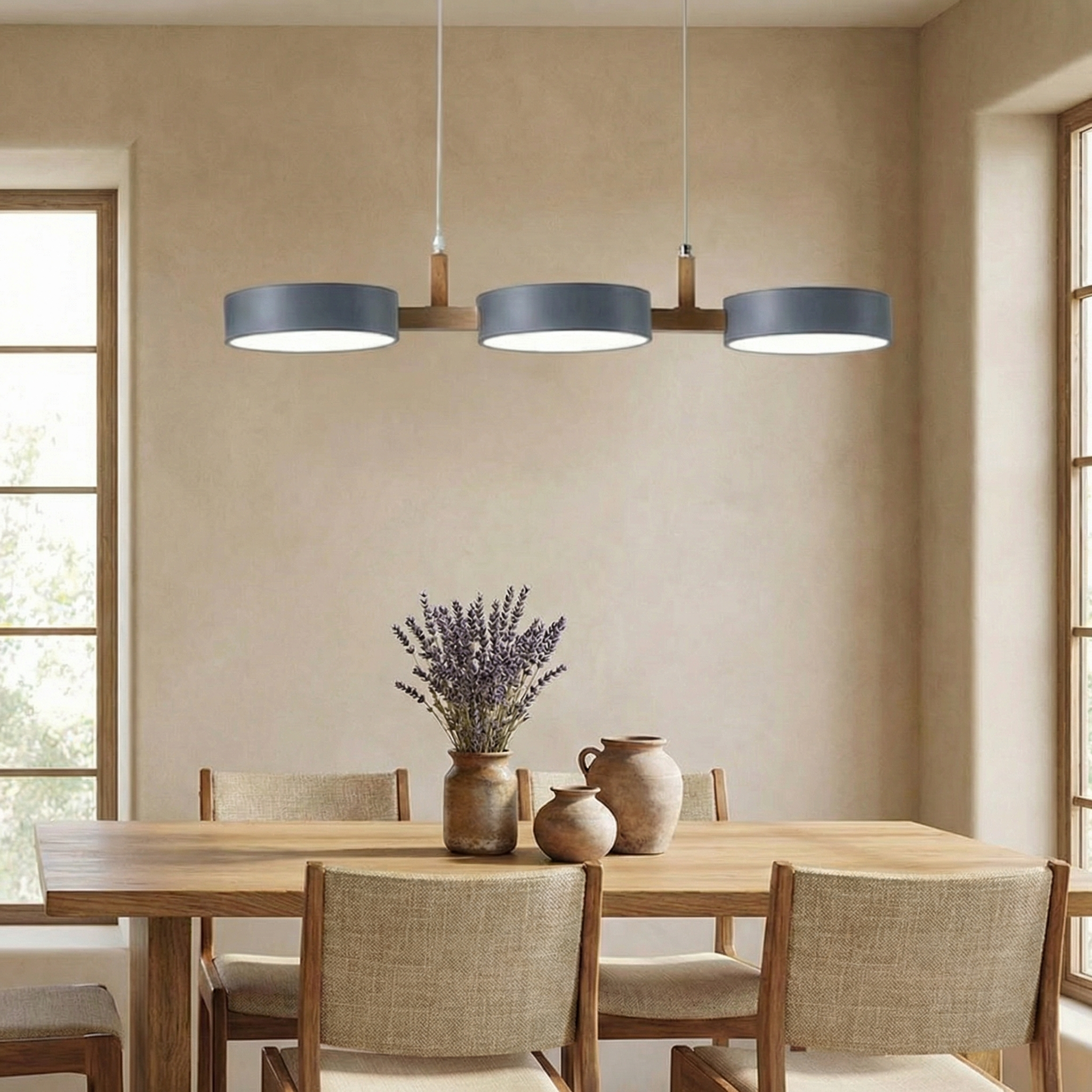 Aurelia Sleek Modern Metal Cylinder Kitchen Pendant Light