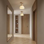 AuroraWood Elegant Modern Plafonieră Montată Pe Tavan