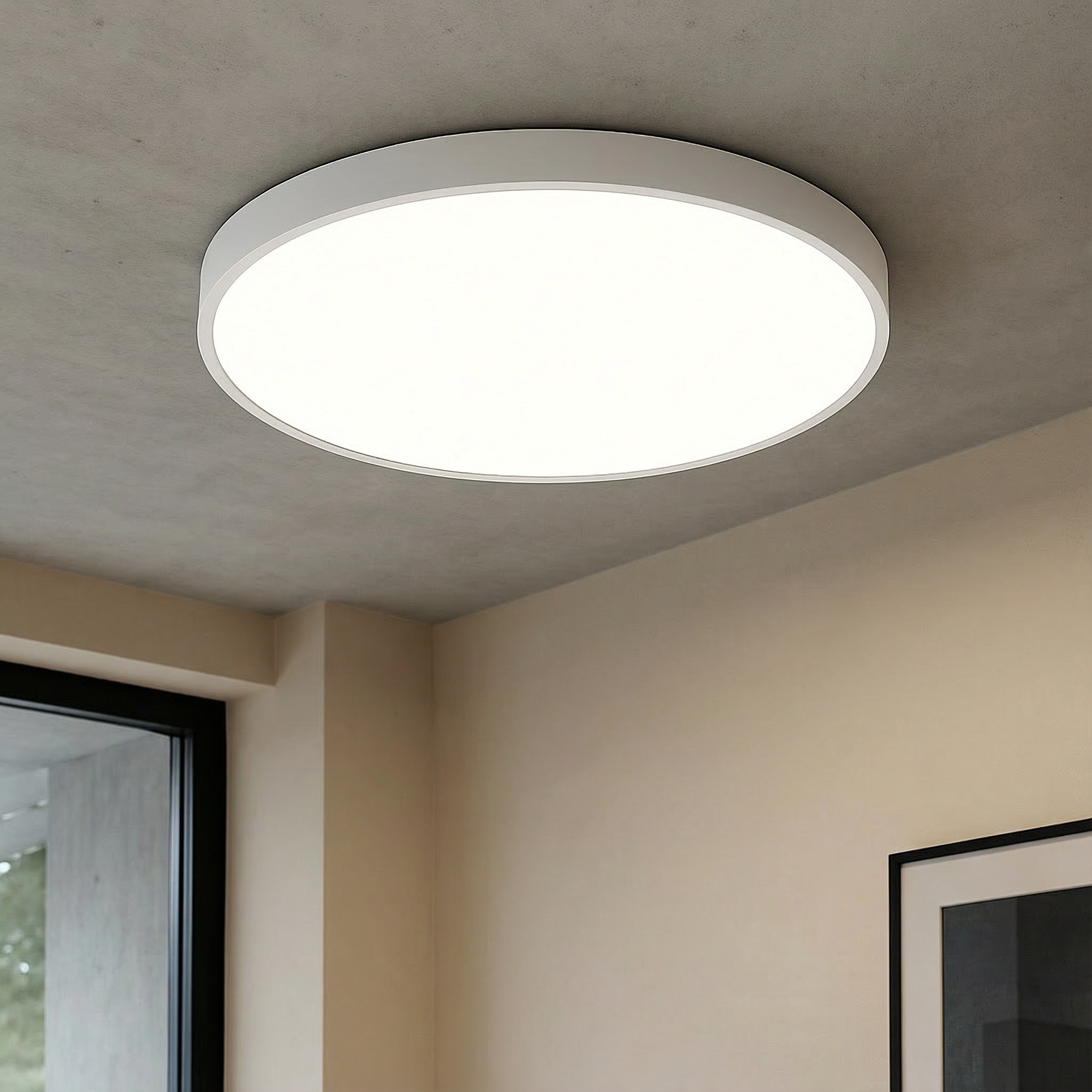 Auralis Sleek Modern Ultra Thin LED Ceiling Light Fixture