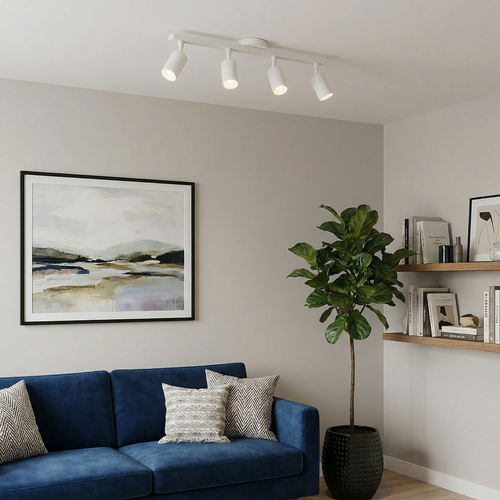 AeroLuma Sleek Modern LED Ceiling Light Fixture With Adjustable Heads