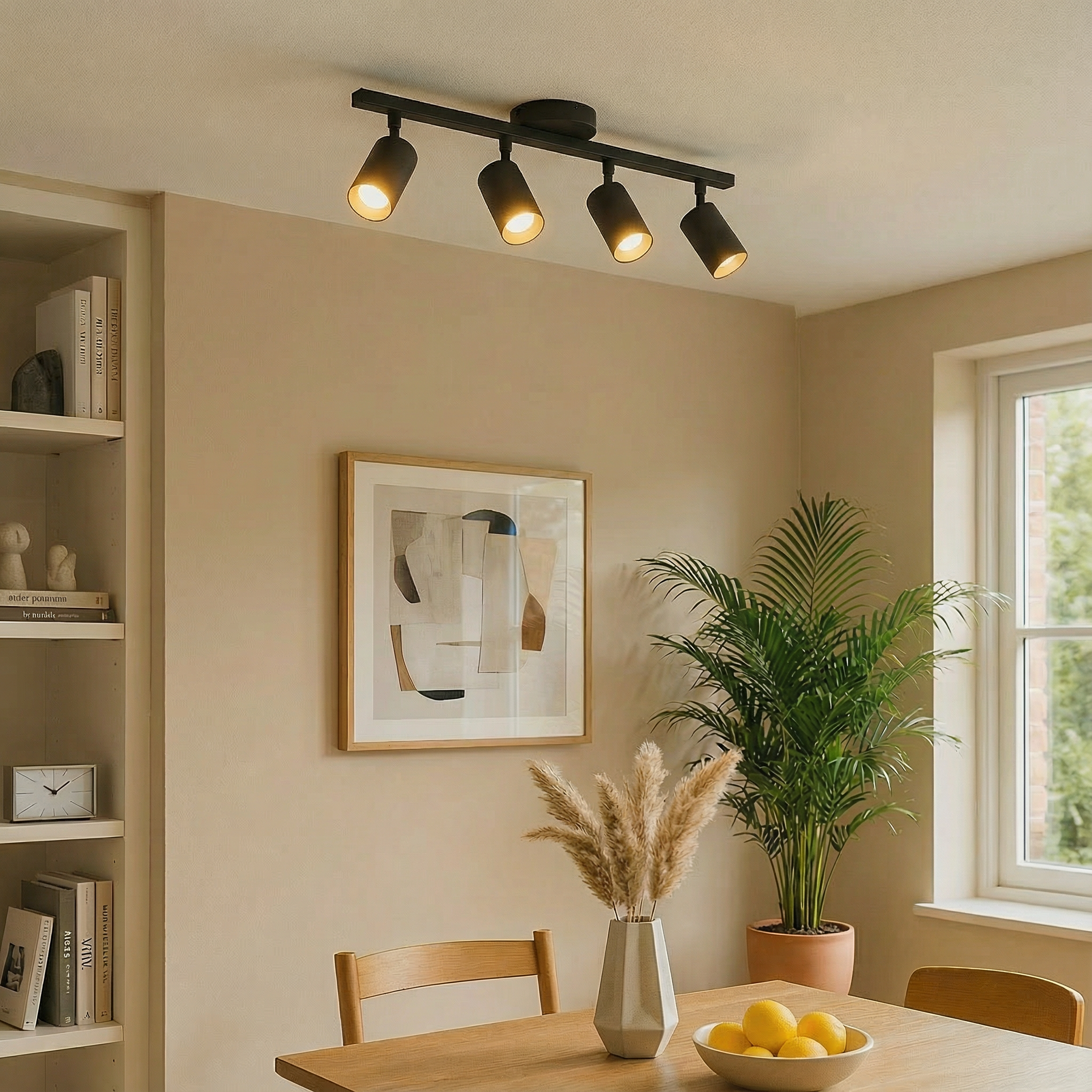 AeroLuma Sleek Modern LED Ceiling Light Fixture With Adjustable Heads