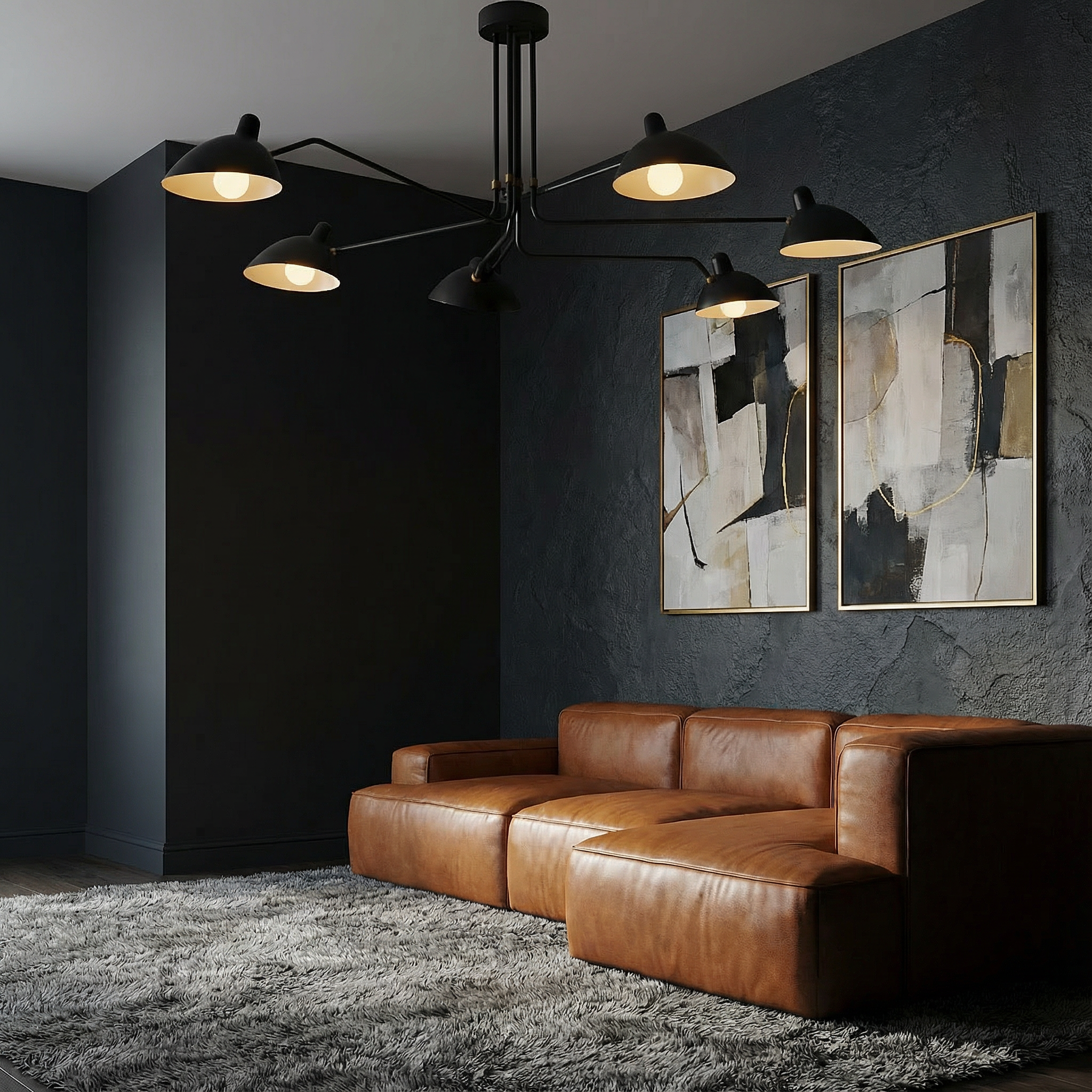 Corp de iluminat de tavan elegant și modern în stil mijlocul secolului NovaLume