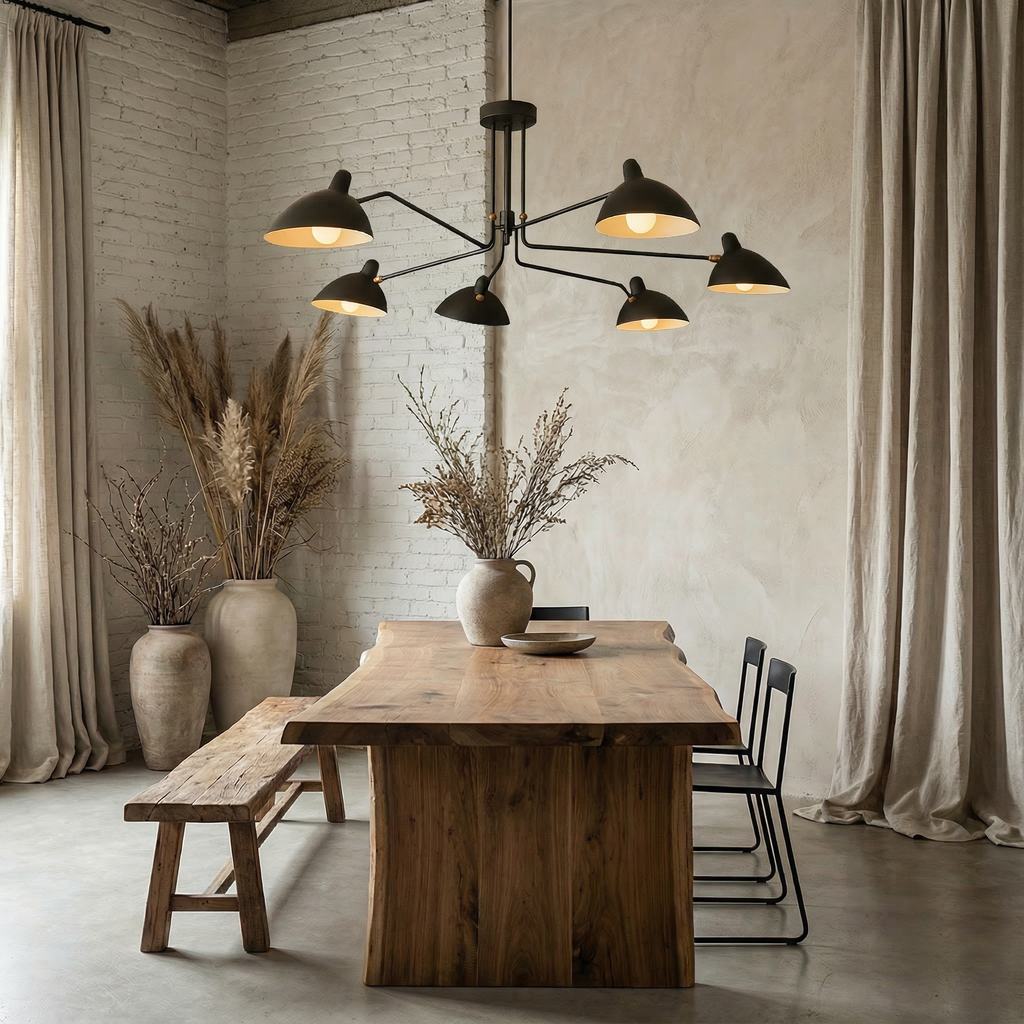 NovaLume Elegant Modern Mid-Century Ceiling Light Fixture