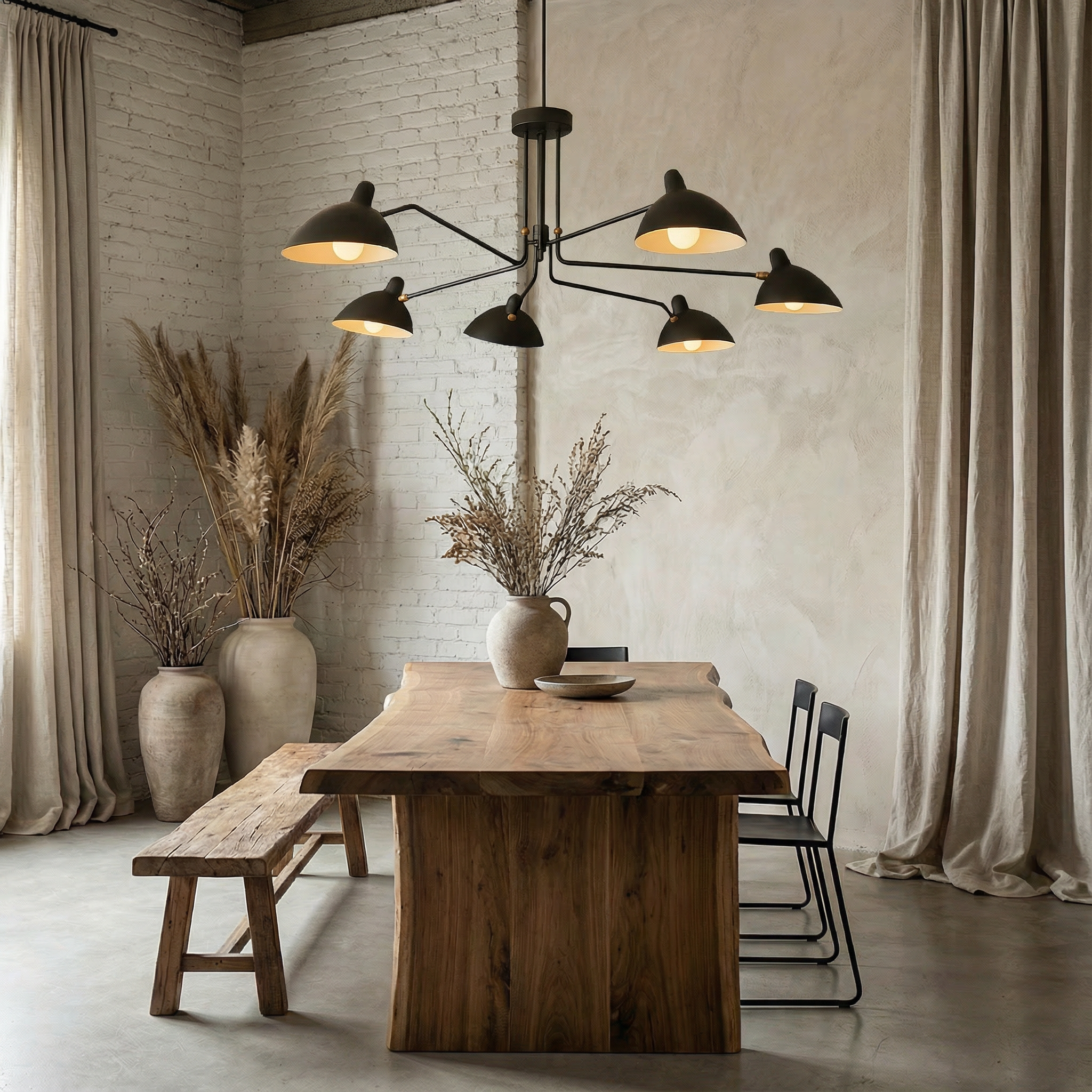 NovaLume Elegant Modern Mid-Century Ceiling Light Fixture