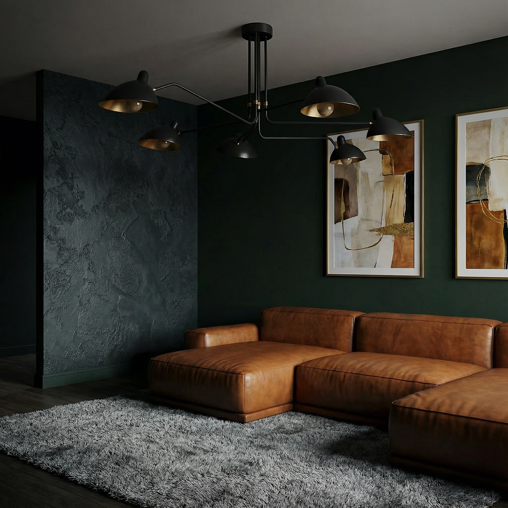 NovaLume Elegant Modern Mid-Century Ceiling Light Fixture