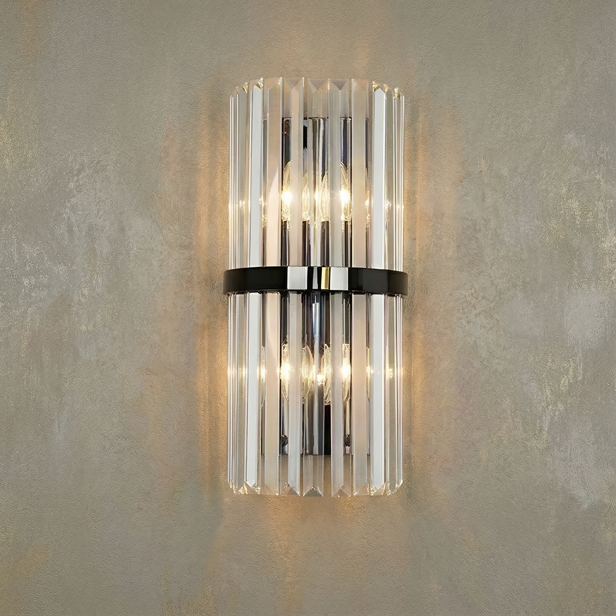 Asterra Elegant Contemporary Stainless Steel Wall Light Sconce