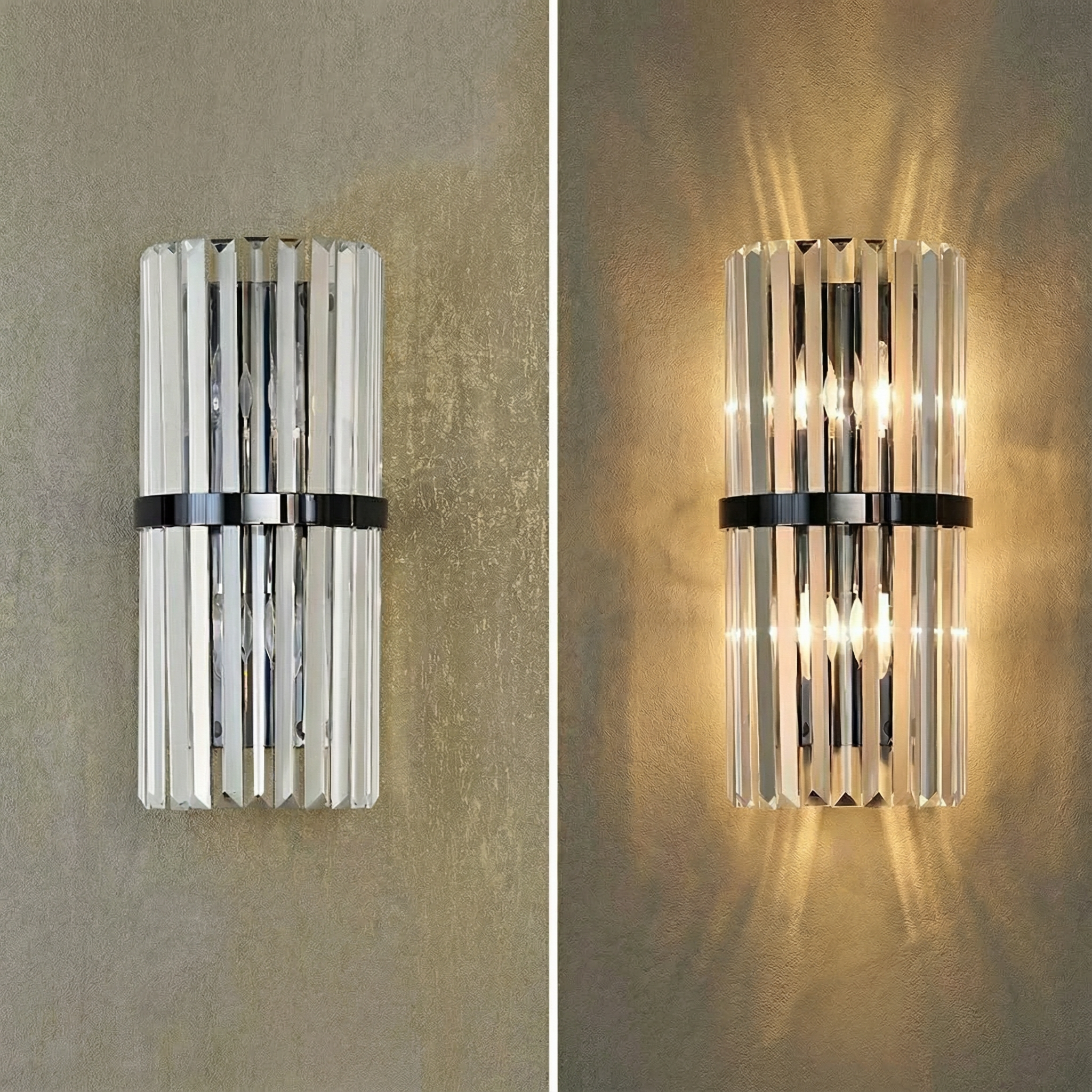 Asterra Elegant Contemporary Stainless Steel Wall Light Sconce