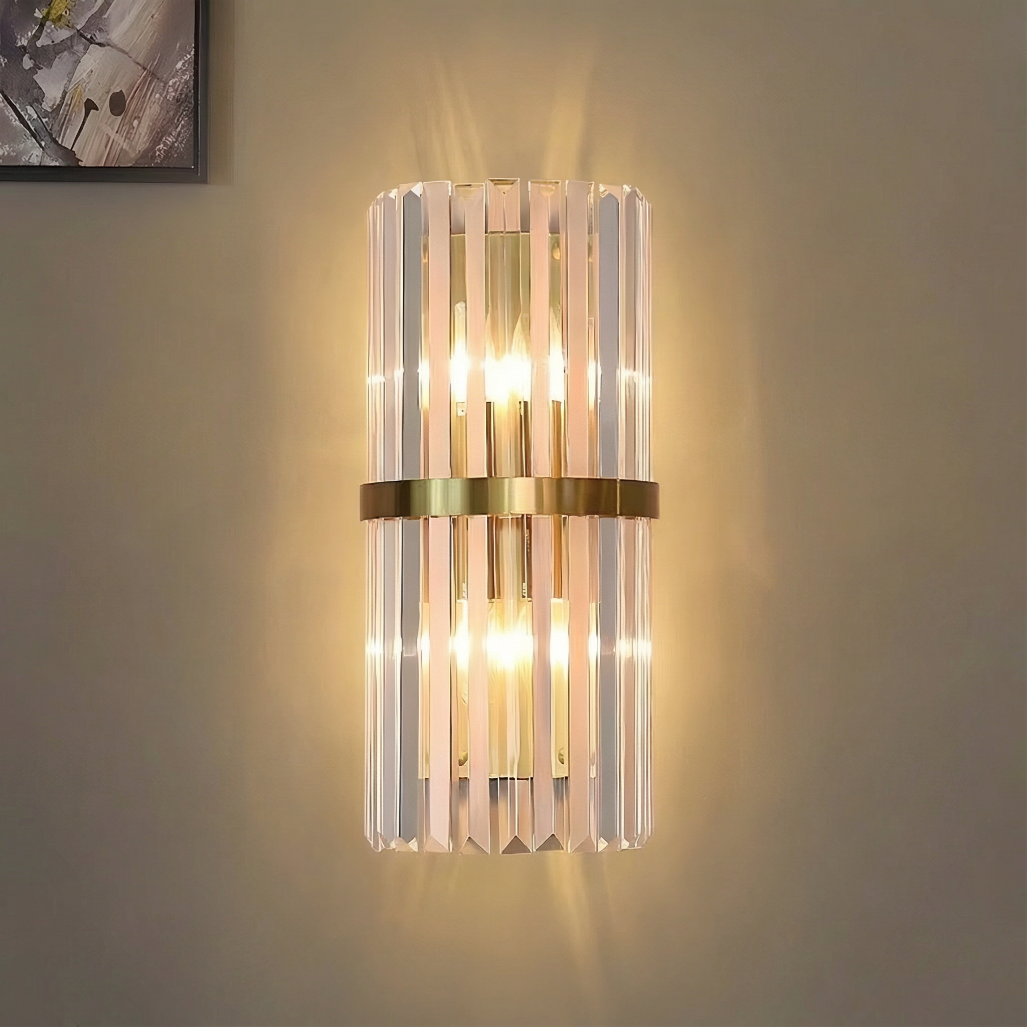 Asterra Elegant Contemporary Stainless Steel Wall Light Sconce