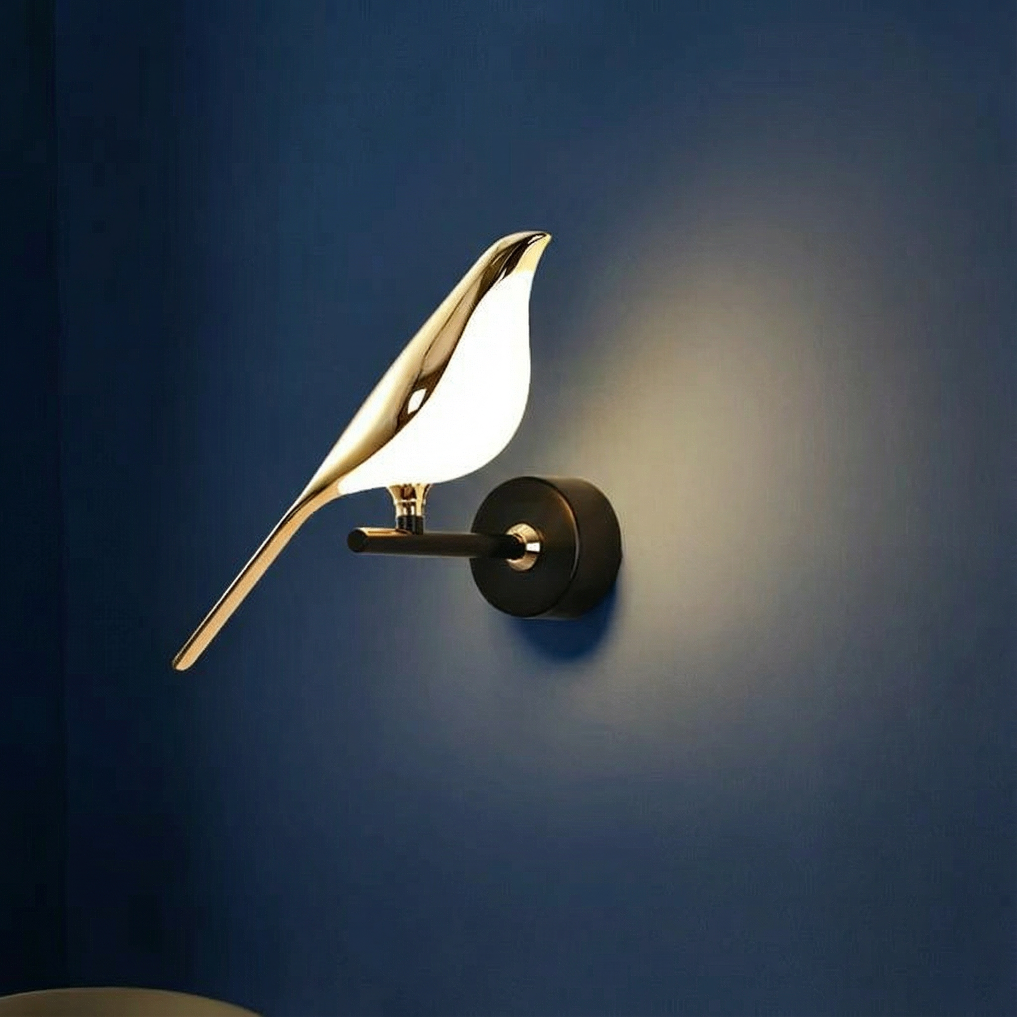 Artistic Bird-Shaped Wall Light With Adjustable LED For Warm Ambience Unique Decor Accent