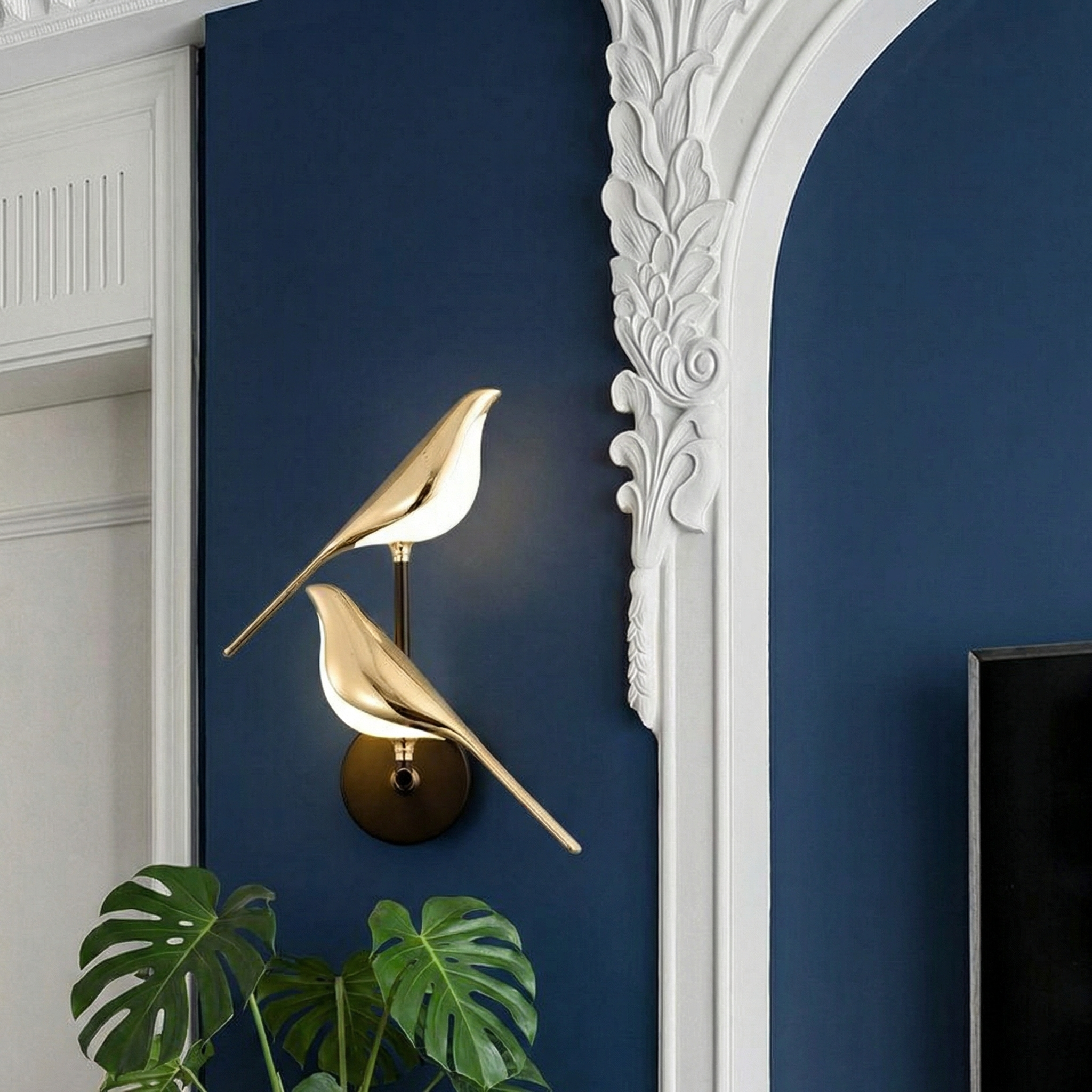Artistic Bird-Shaped Wall Light With Adjustable LED For Warm Ambience Unique Decor Accent