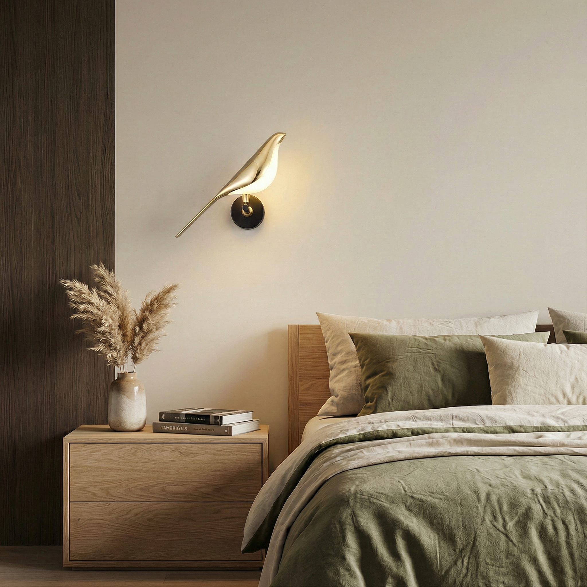 Artistic Bird-Shaped Wall Light With Adjustable LED For Warm Ambience Unique Decor Accent